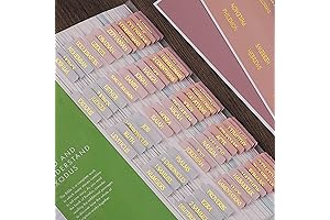 Reposition Gold Foil Laminated Bible Tabs, Easy-Read, Women & Men