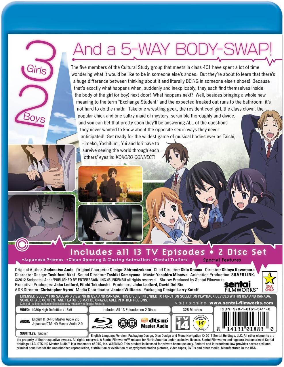 Kokoro Connect Tv Collection Blu Ray Amazon Fr Dvd Et Blu Ray