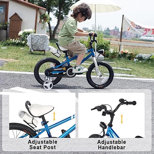 Miniatura 4 de Glerc Fantacy Kids Bike, 12-20 Inch Children Bicycle for 2-13 Years Old Boys Girls, Kids Bicycle with Water Bottle Holder & Headlight & Training