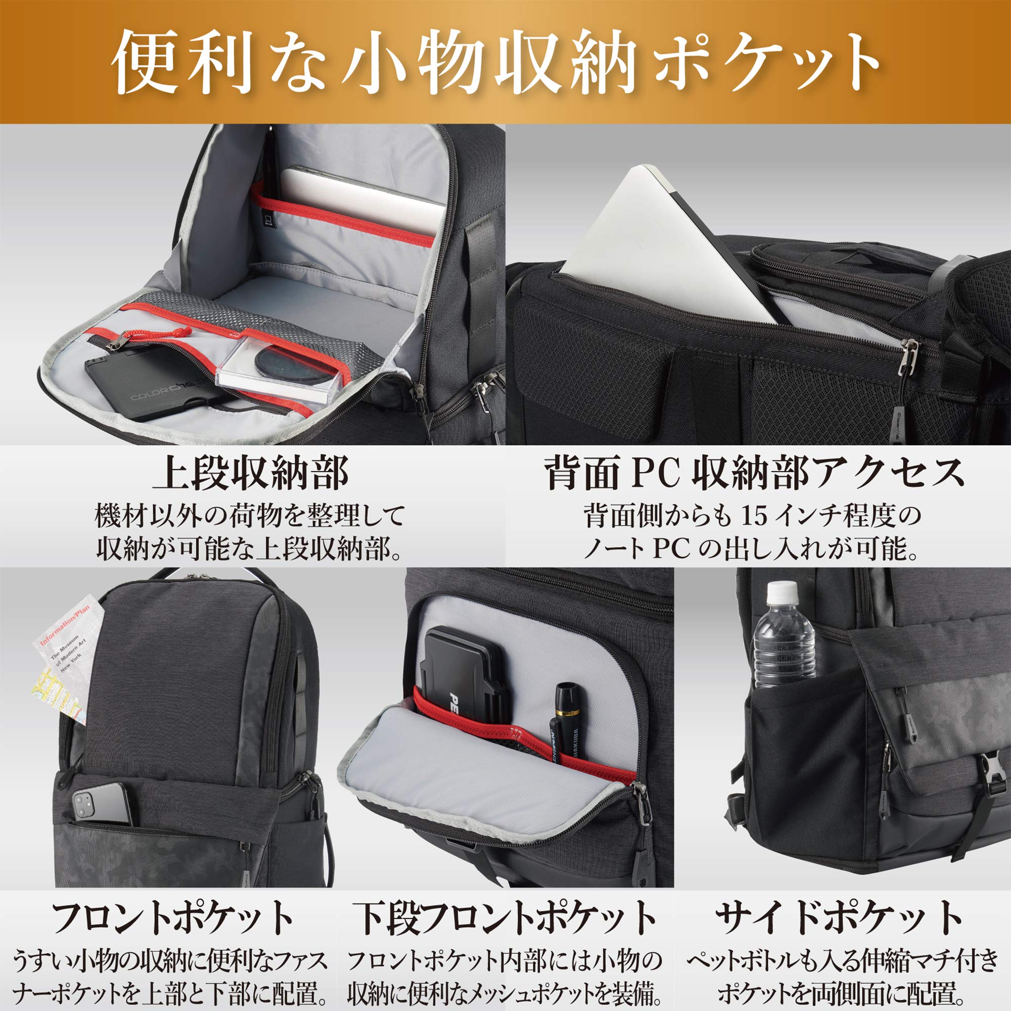 Amazon.co.jp: HAKUBA カメラバッグ GW-PRO RED バックパックライト02 