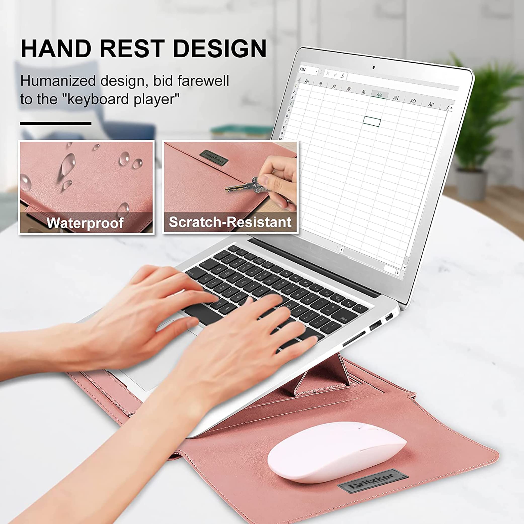 PRITZKER Laptop Sleeve 1515.6 Inch with Adjustable Portable Laptop