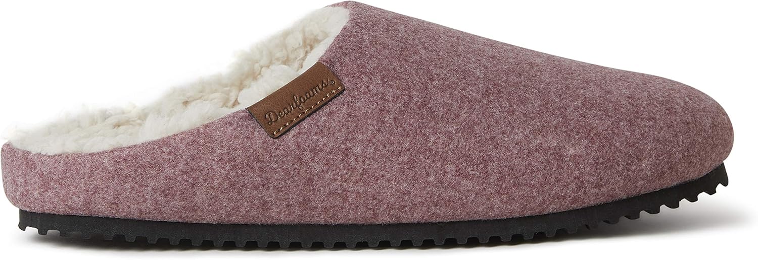 Dearfoams Women's Microwool Molded Footbed Clog