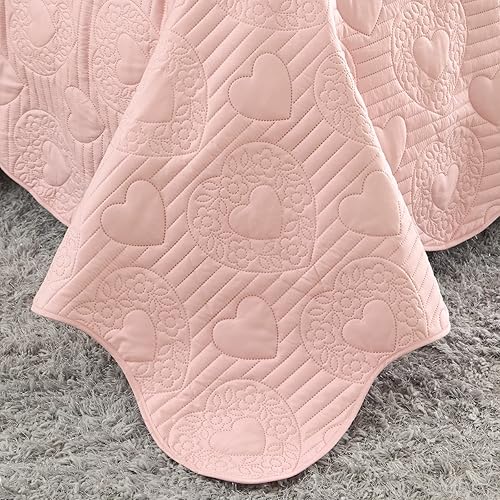 Miniatura 8 de Auemtyn Juego de edredón tamaño King rosa funda de edredón ligera de microfibra suave reversible para todas las estaciones 1 edredón 2 fundas de