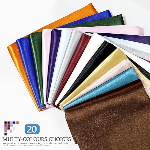 Miniatura 4 de VACVELT Tela de Satén Charmeuse por Yarda, Tela de Satén Aqua de 60 Pulgadas de Ancho, Suave y Brillante, Perfecta para Vestido de Novia