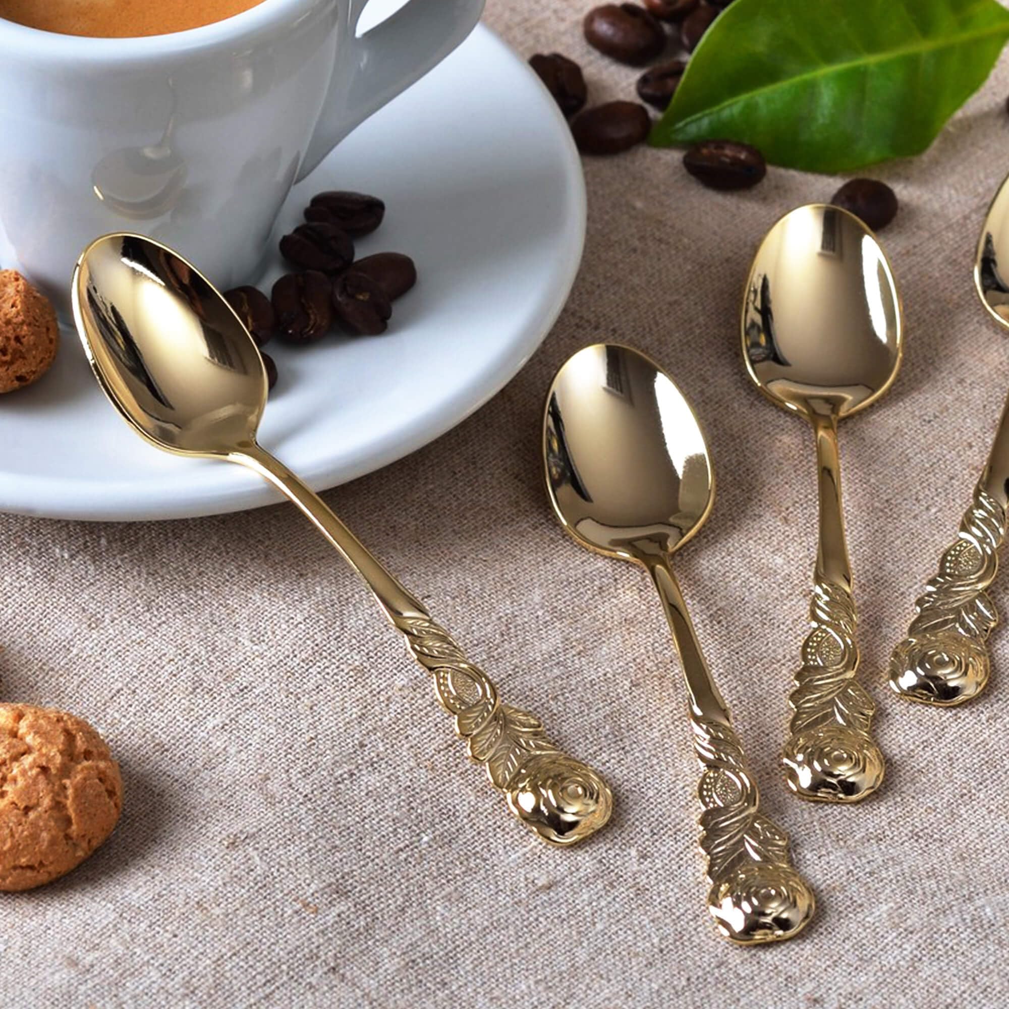 16 Cucchiaini Da Caffè A Forma Di Note Musicali - In Acciaio Inox, Per Regali E Uso Quotidiano - Foto 5