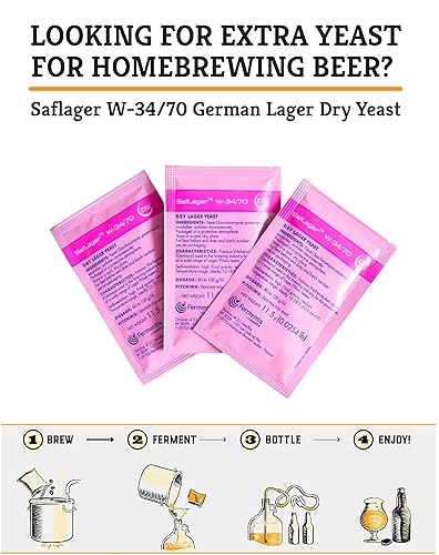 Miniatura 4 de Craft A Brew - Levadura SafLager W-3470 - Levadura seca de cerveza alemana - Para Lagers artesanales - Ingredientes para elaboración casera -