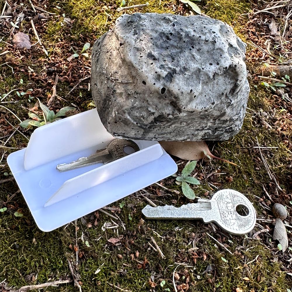 Scatola Portachiavi In Resina A Forma Di Roccia, Finta Pietra Per Esterni, Impermeabile 11,5x8x4,5 Cm, Per Nascondere Chiavi E Contanti In Giardino