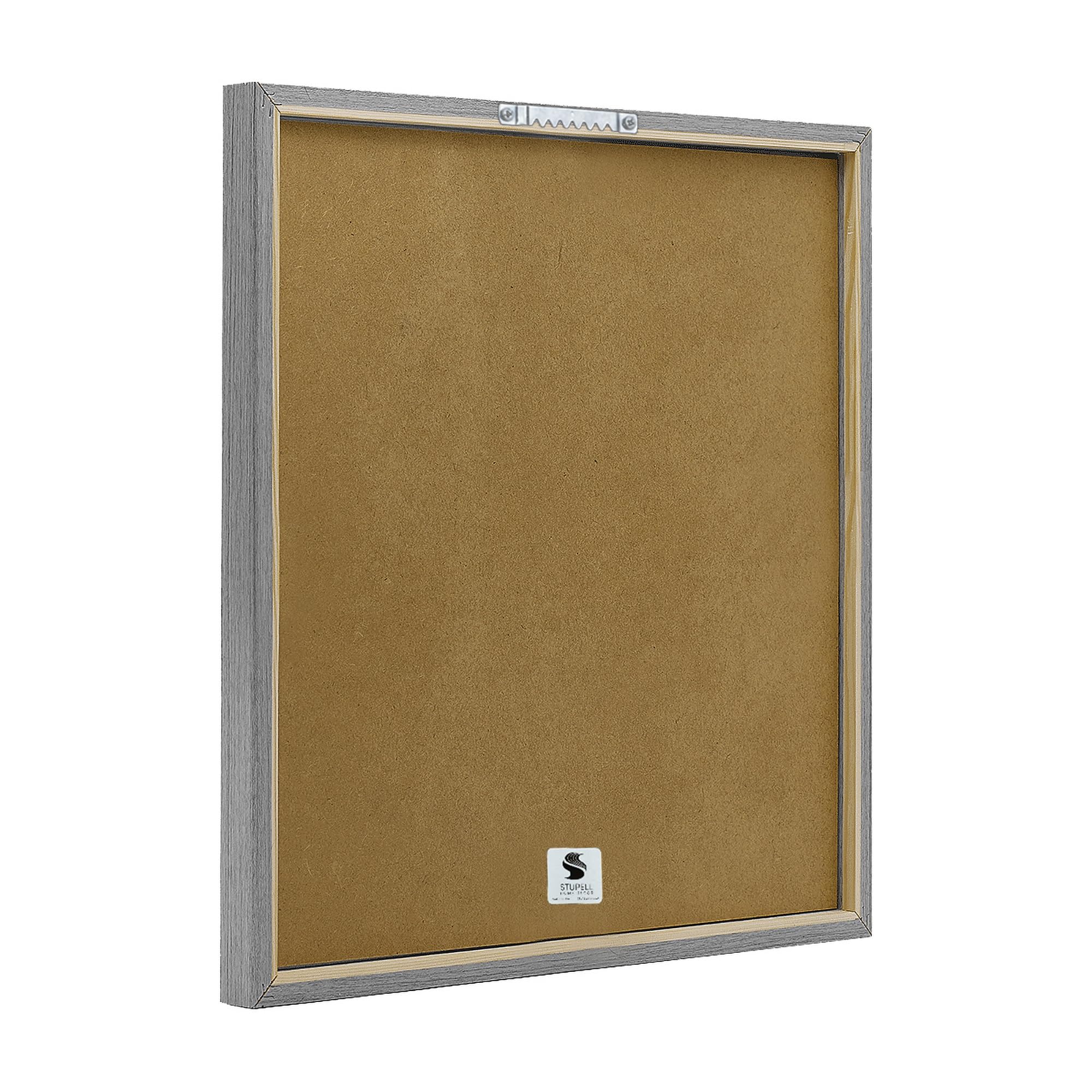 Stupell Industries SD Graphics Studio - Impresión enmarcada debajo del cristal, gris, 33 x 33 cm, fácil de colgar y resistente, fabricado en Estados Unidos, con texto en inglés "Curved Ivy Sprigs
