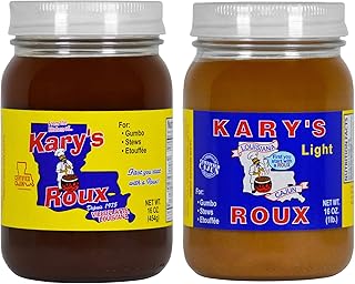 Karys Dark Roux and Light Roux 2 Pack Bundle | Certified Cajun | (16 oz each)