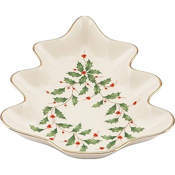 Lenox bakeshop Amazon.com | Lenox Holiday Bakeshop Santa Candy Dish: Serving Trays
