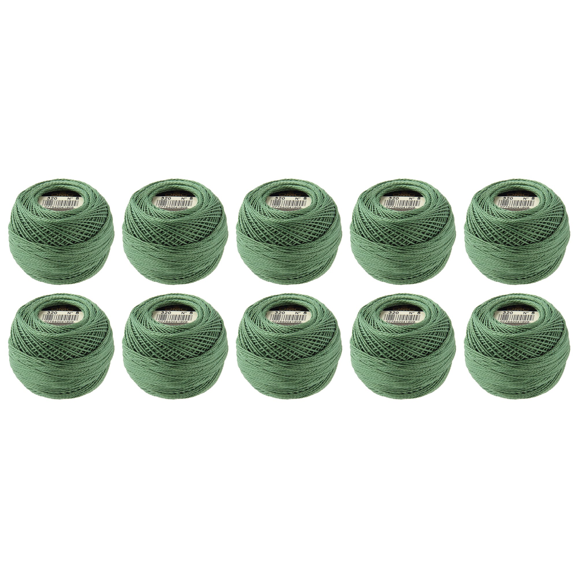 Fil Coton Perlé DMC 8 Vert Pistache pour ateliers broderie maison