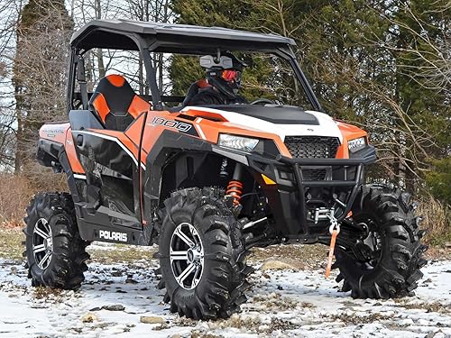 Miniatura 4 de SuperATV Brazos A Arqueados de Servicio Pesado con Desplazamiento de 1.5" para Polaris General 1000  General 1000 4 2017+  El color de los Brazos A