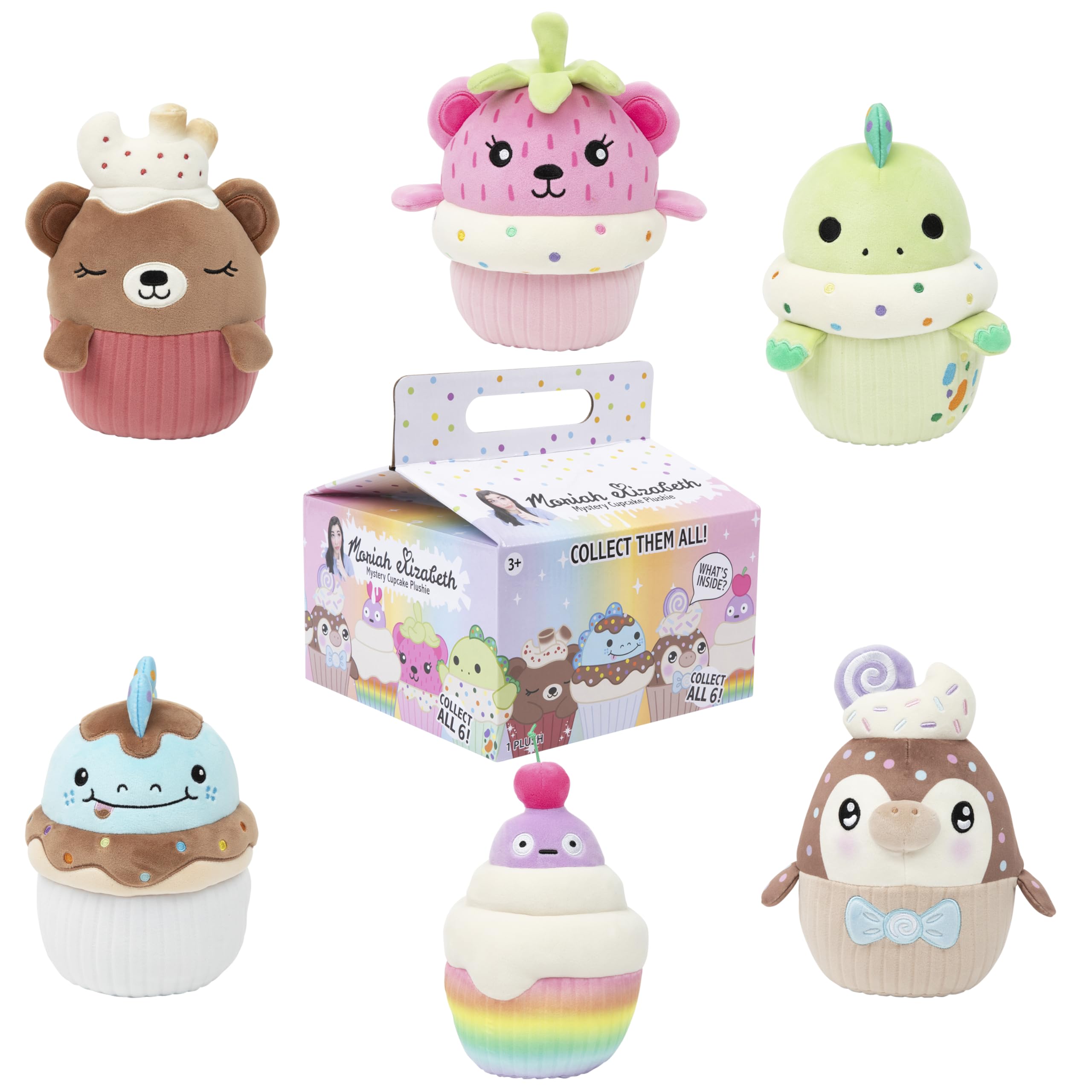 Moriah Elizabeth 6” Mini Mystery Plush, Cupcake Plush; YouTube Craft Channel, Blind Box, 1 of 8 Possible, Official Merch