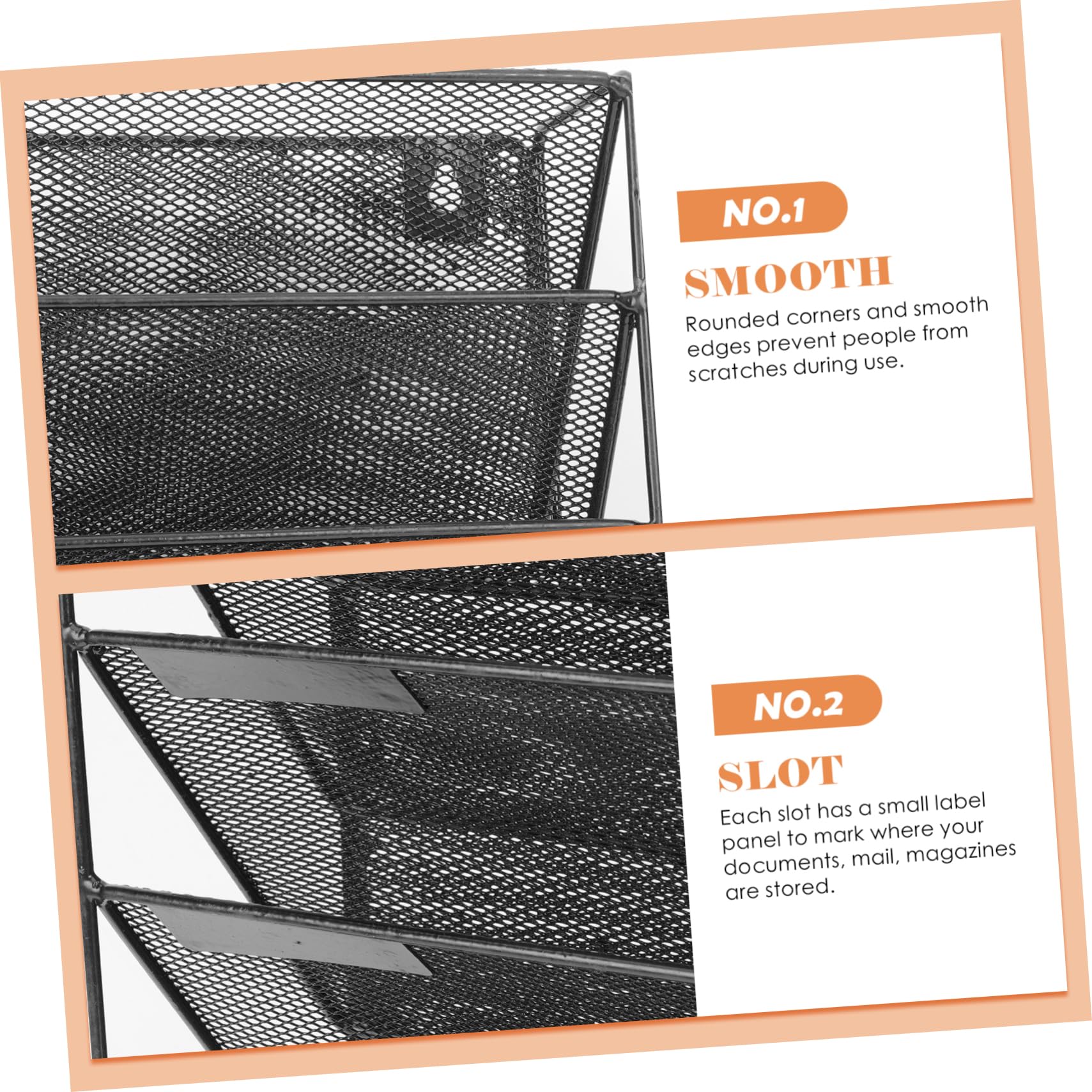 NUOBESTY Organisateur De Documents Muraux Maille Support à Fichiers Multifonctionnel à pour Bureau Et Maison Rangement Pratique pour Documents Et Magazines