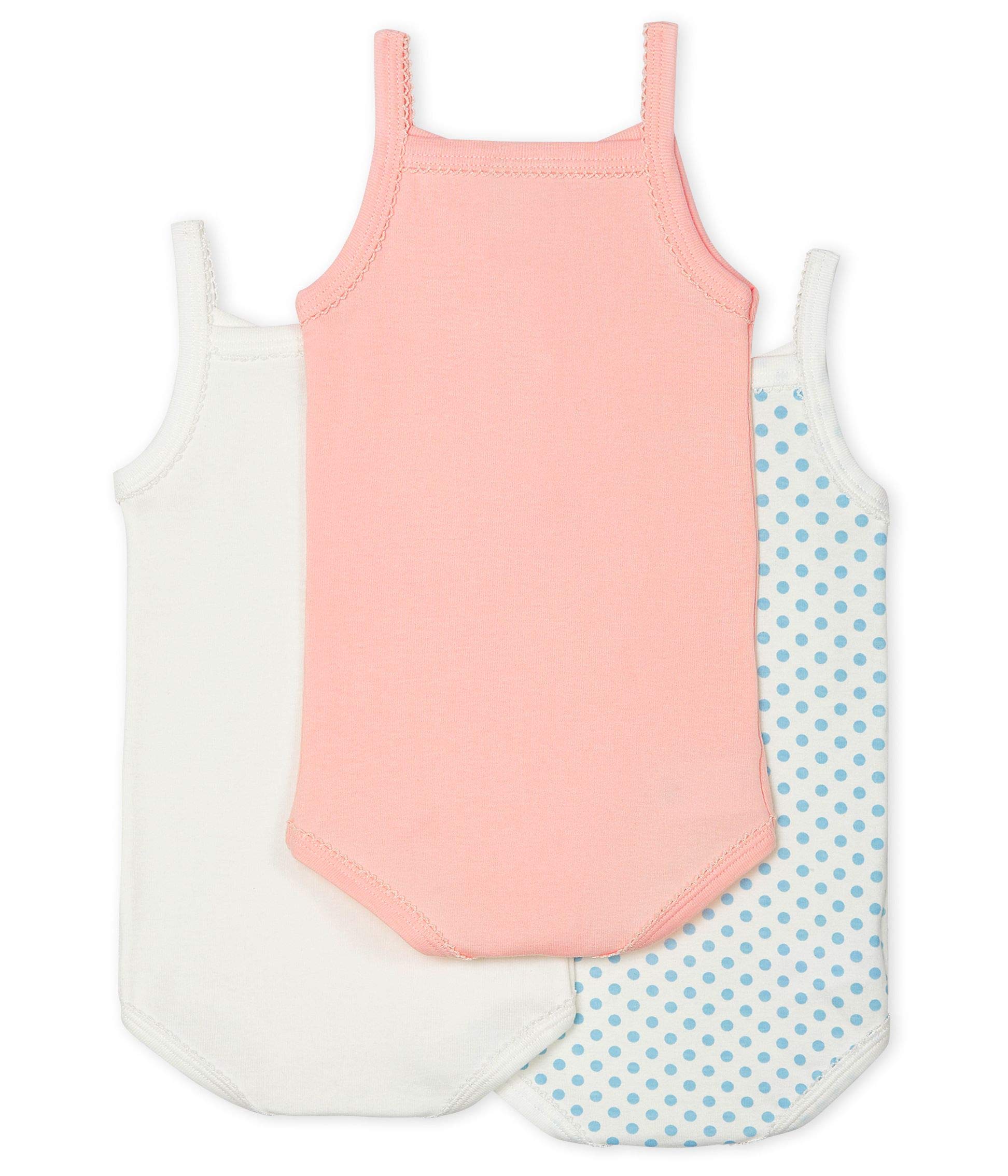 Petit Bateau Mädchen Strampelanzug, 3er Pack