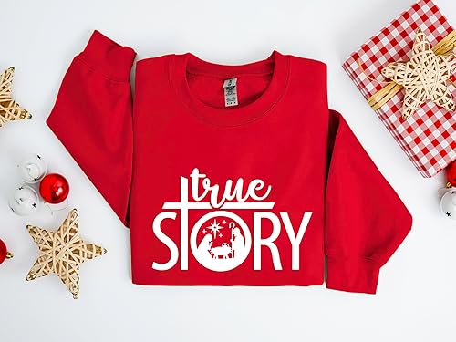 Miniatura 4 de True Story Sweatshirt Christian Gift for Christmas Christmas Nativity Sweatshirt Christmas Sweatshirt Jesus Christmas Sweatshirt Christian Christmas