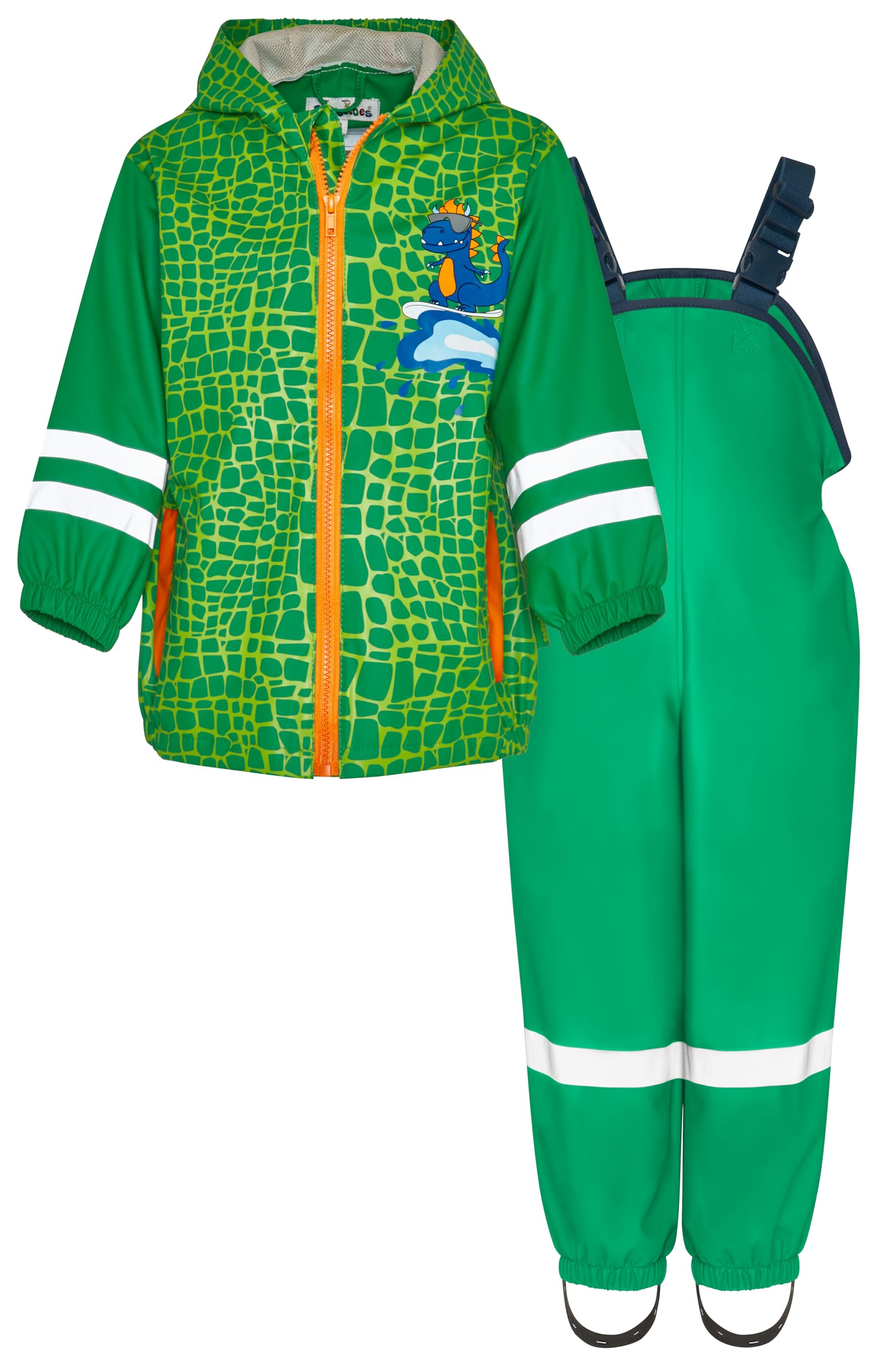 Playshoes Unisex Kinder Regen-set Regenlatzhose Regenanzug (2er Pack)