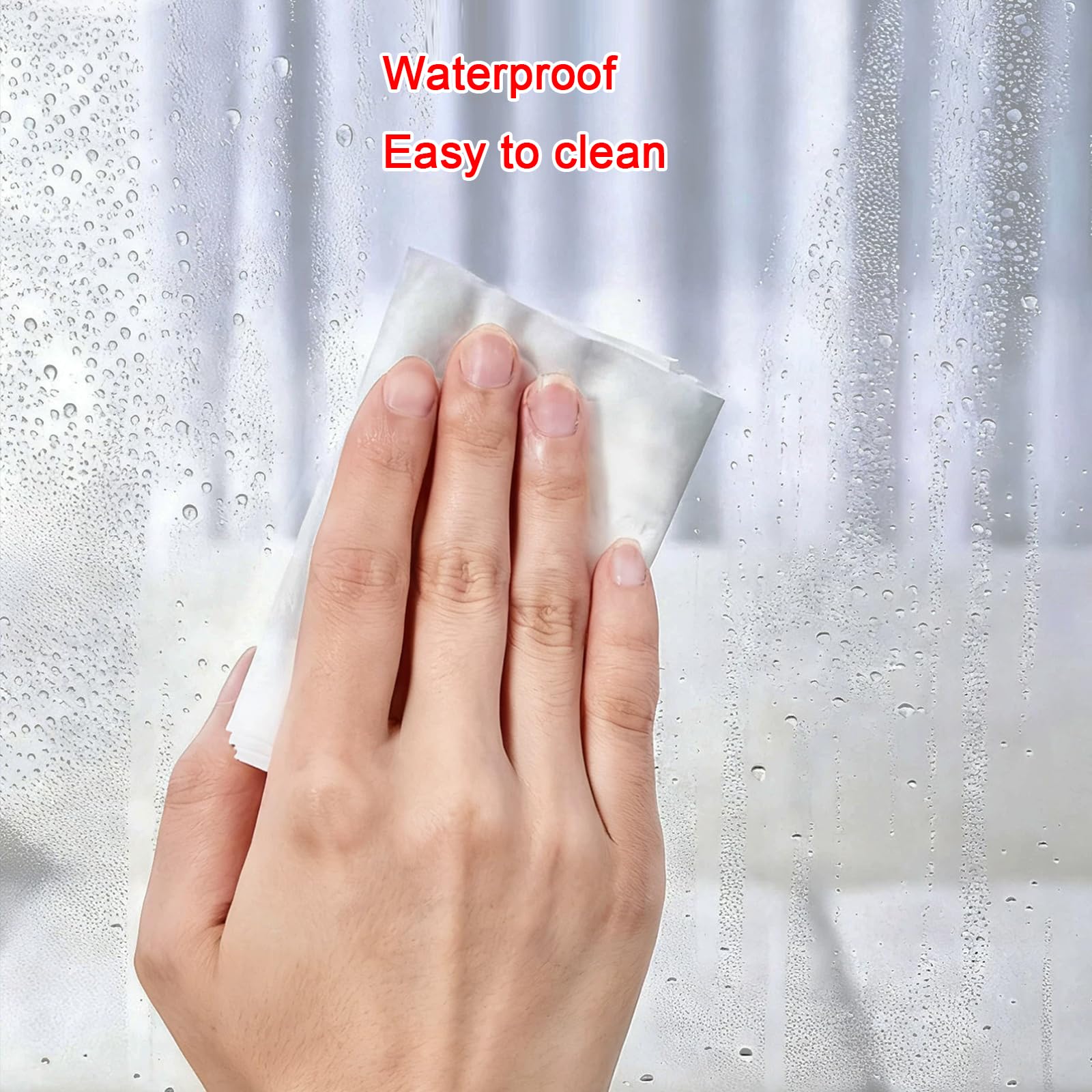 Transparent Wasserdichtes Roll-Up-Rollo für Veranda-Pavillon,mit Zubehör (W110xH180cm)
