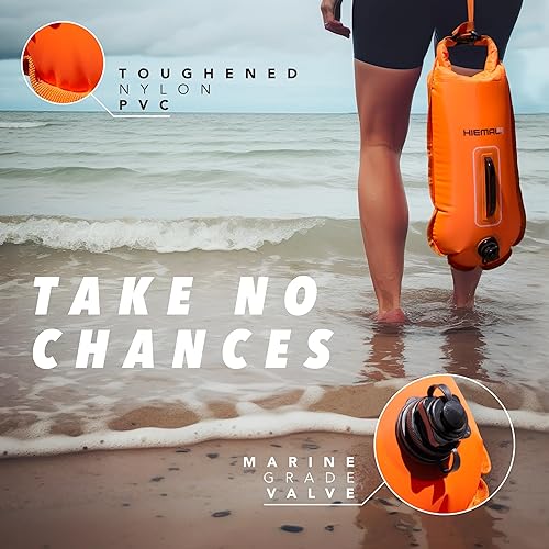 Miniatura 2 de Swim Buoy for Open Water with Dry Bag 15L - Fully Waterproof Swim Bubble - Be Safe with Higher Visibility, Toughened Nylon and Rest Handle Swimming