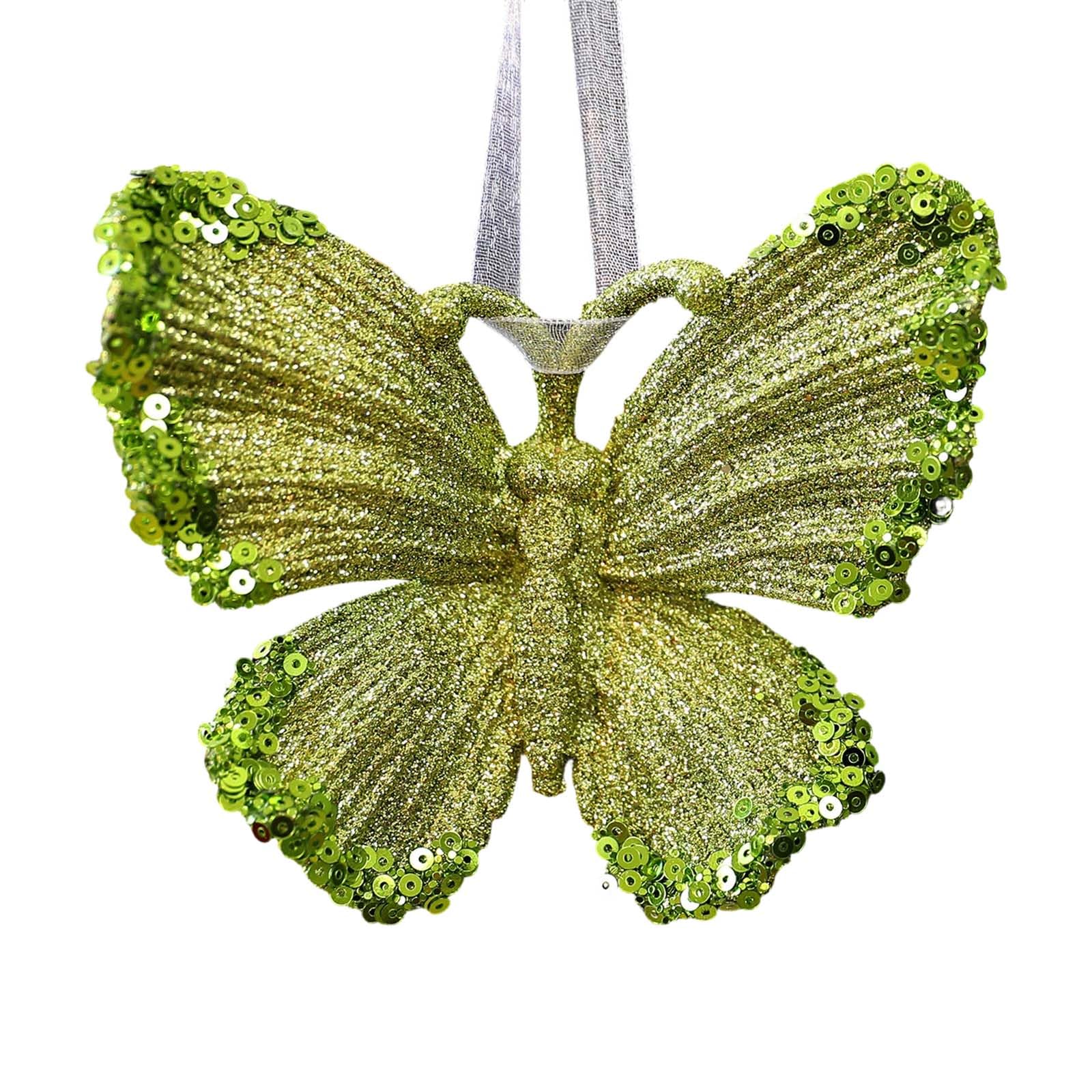 KAQNTUD Frosty Green Acrylic Snowflake Ornament, Shatterproof Hanging Decoration for Christmas, Home, Party, Shatterproof Christmas Window Decoration