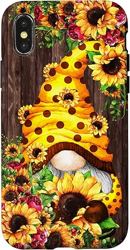 Miniatura 7 de iPhone 13 Pro Max - Gnomo de girasol amarillo para mujer, diseño de flores de verano