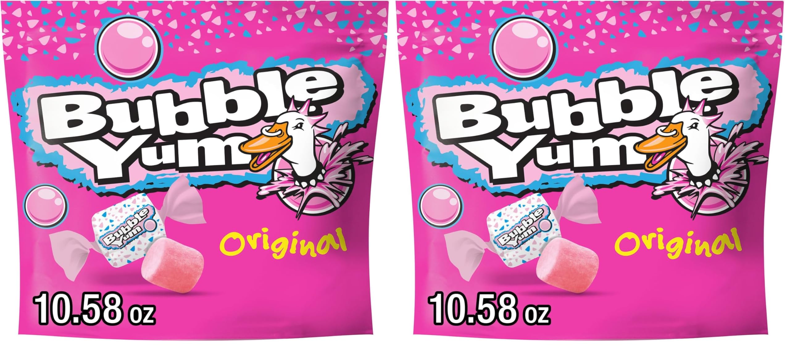 Amazon.com : BUBBLE YUM Original Flavored Chewy, Bubble Gum Bag