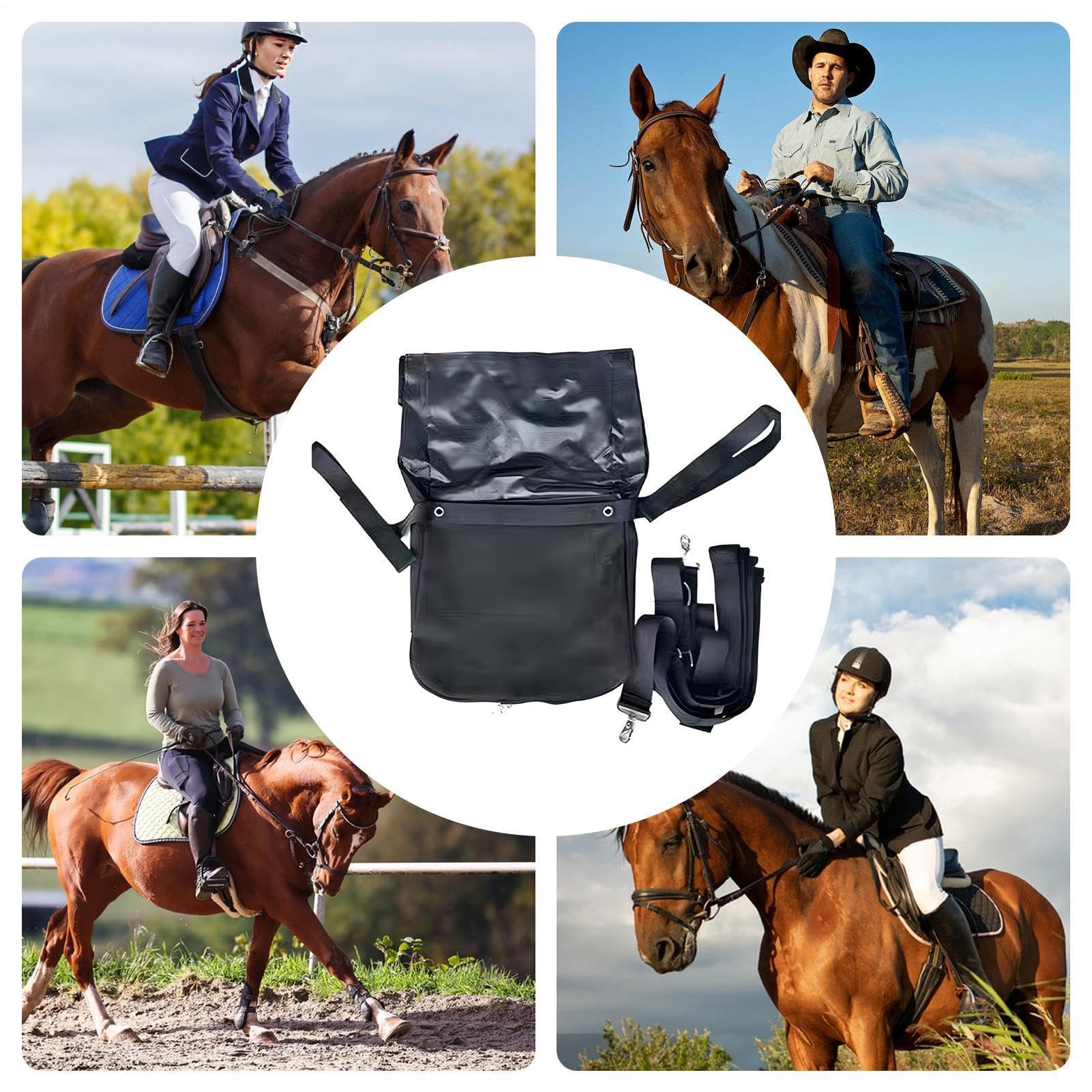 Bolsa Para Estiércol De Caballo Mango Ergonómico y Recogida Impermeable | Sacos Ligeros para Excrementos Para Parque Campo Transporte Vehicular Granja