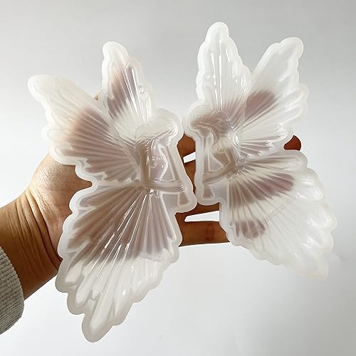 Miniatura 6 de Molde de resina epoxi de hada de ángel, molde de silicona para flauta de juego para manualidades, manualidades, decoración de tartas, regalos hechos