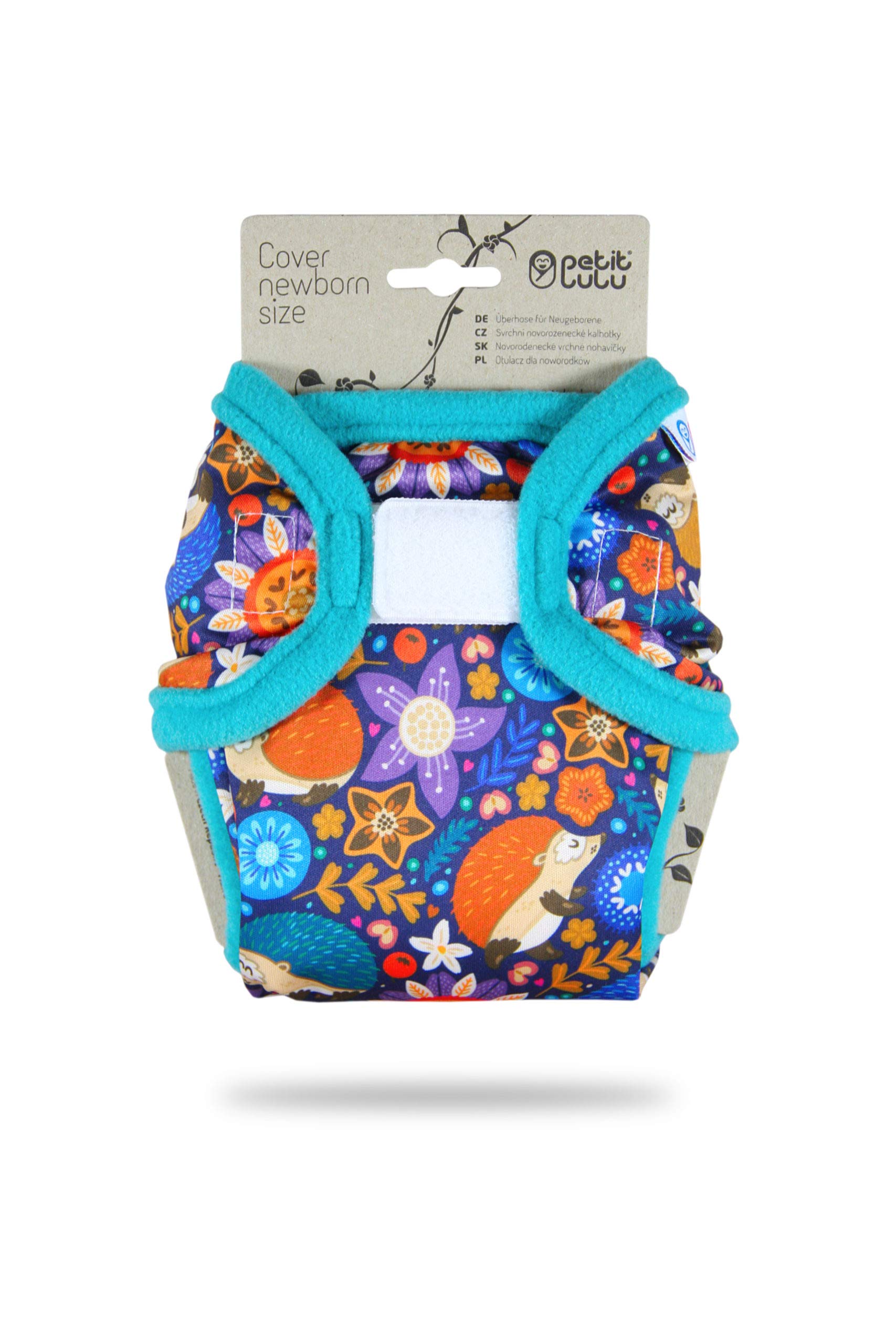 Cover Petit Lulu | Taglia neonato | Hook & Loop | Pannolini lavabili | | Pannolino di stoffa | Prodotto in Europa (Hedgies)