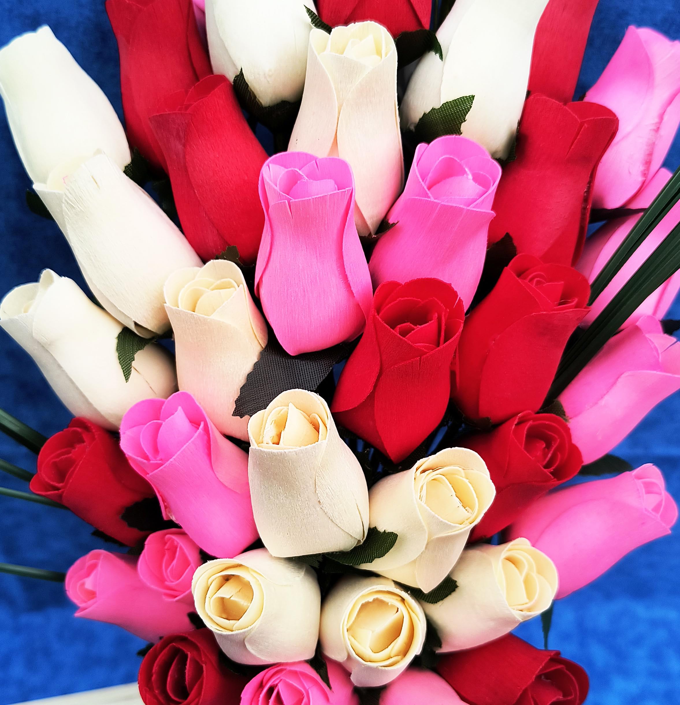 Amazon.com: The Original Wooden Rose Valentines Day Red