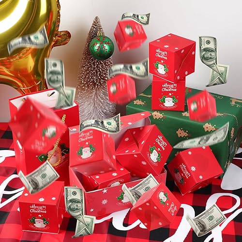 Miniatura 3 de Caja de regalo sorpresa explosión  Cajas de regalo sorpresa de Feliz Navidad 2023, caja de regalo explosión para dinero y cumpleaños, caja de regalo