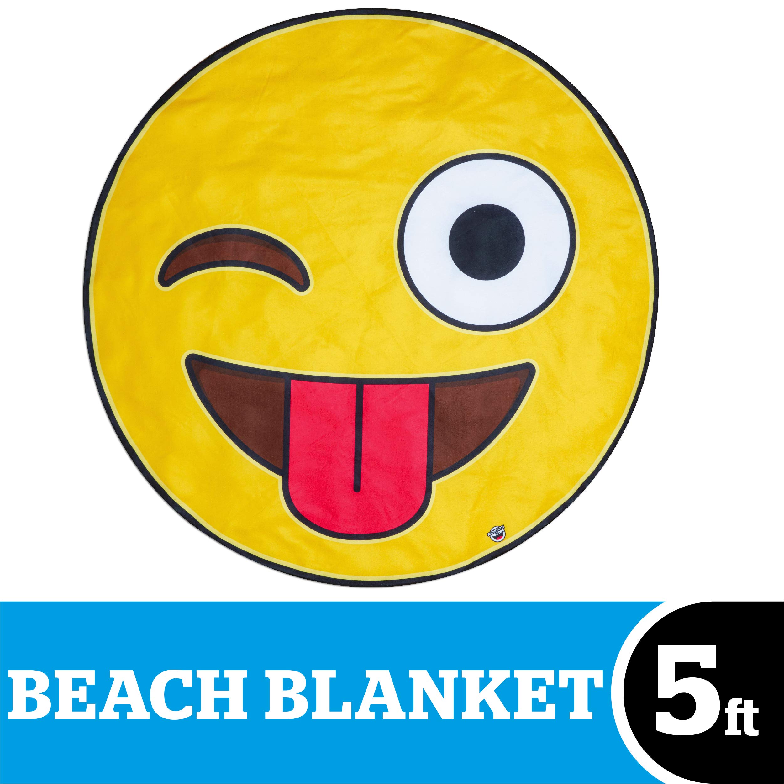 Buy BigMouth Inc Giant Crazy Face Emoji Beach Blanket, Oversized Beach