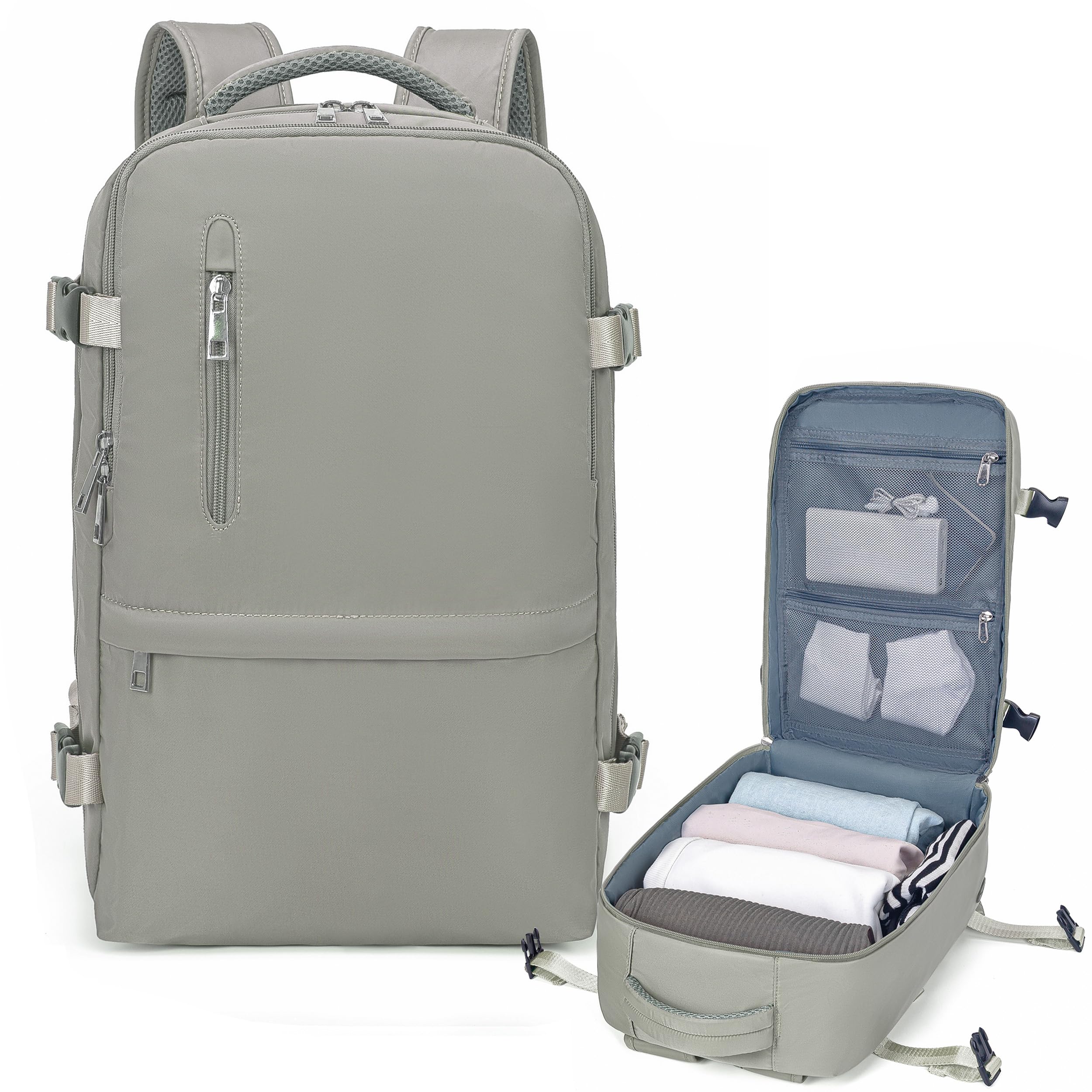Xkdoai Zaino 40x20x25 per Ryanair, Zaino da Viaggio Aereo Bagaglio a Mano Borse Cabina Valigia Zaini Casual Unisex Borsone da Viaggio Impermeabile Casual Daypack