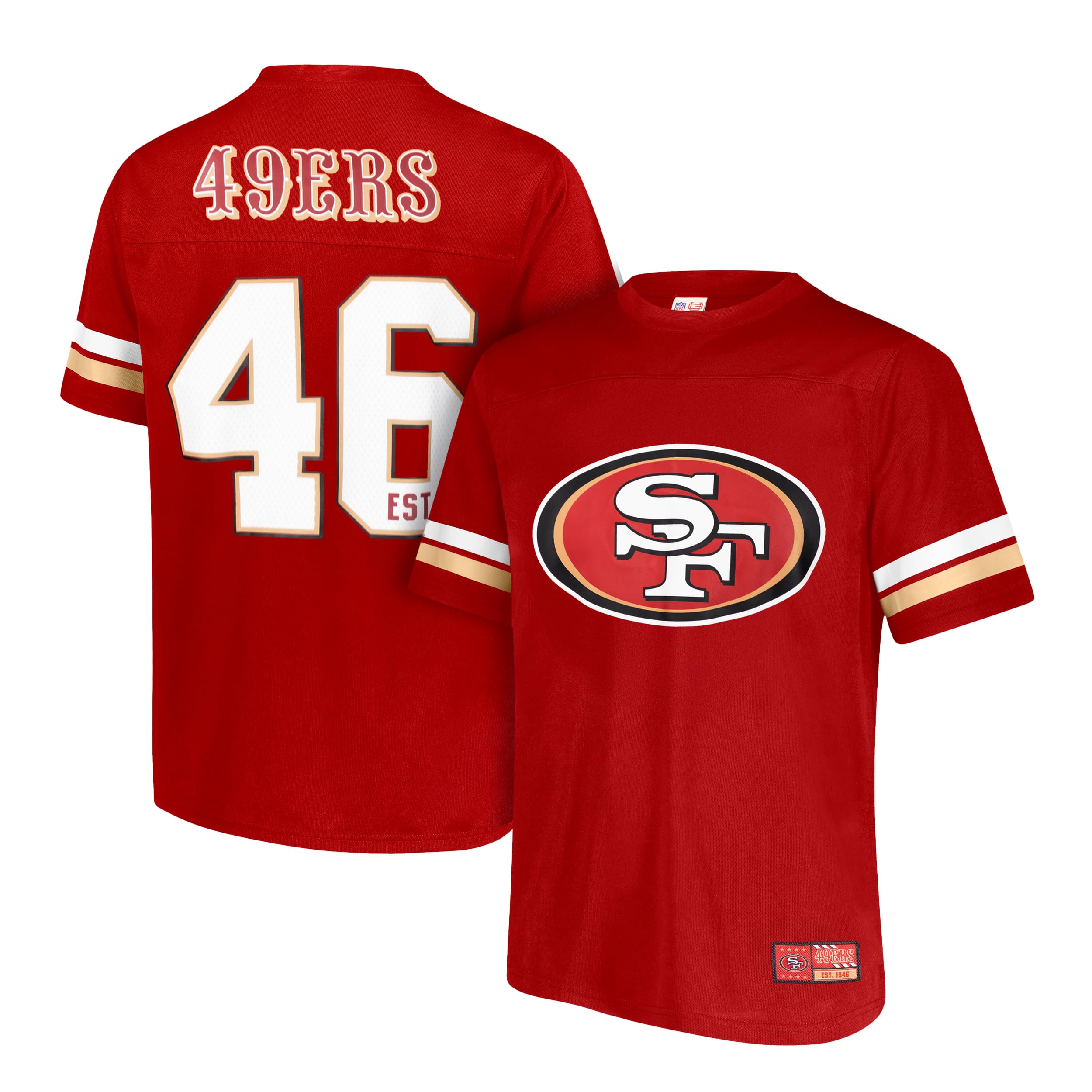 Ultra Game Adults NFL Official Soft Mesh Vintage Beast Mode Jersey T-Shirt