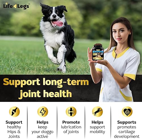 Miniatura 4 de Soft Chews Suplemento para cadera y articulaciones para perros - Golosinas para aliviar el dolor en las articulaciones del perro - Glucosamina,