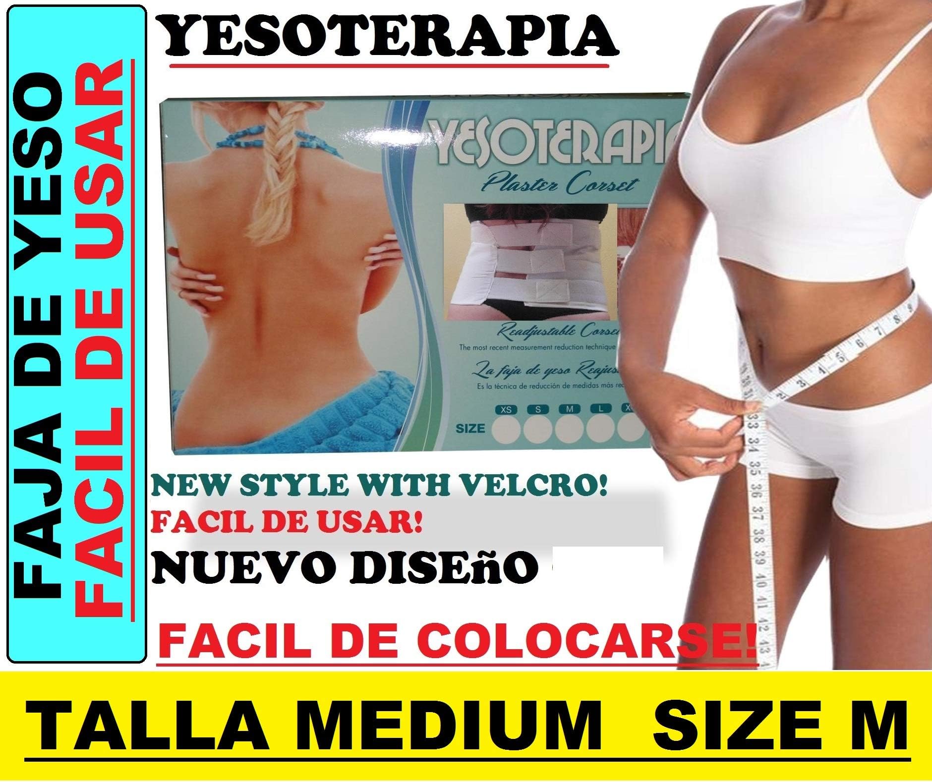 Faja de yeso Reductora Plaster Corset Yesoterapia 100% Original (MEDIUM)