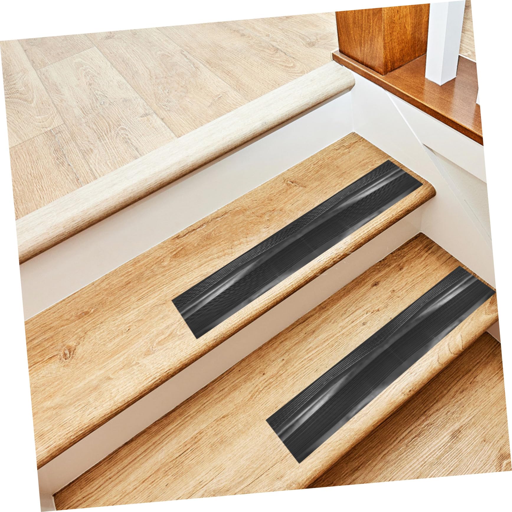 Förmiger Treppenkantenschutz Selbstklebend PVC Rutschfest Wetterfest für Innen Außen Zuschneidbar Treppenstufen Schutzband Antirutsch Klebeband für Outdoor Steps