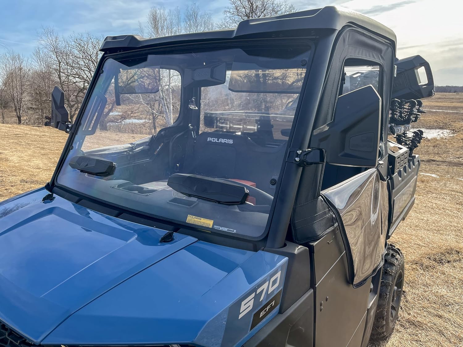 Kolpin Side Mirrors & Rear View Mirror Combo Kit - UTV/SxS - Tall View Range, Easy Install, Rugged Fold-In Design, Adjustable, Compatible with Polaris, Can-Am, Tubing Mount Fits Most major UTV brands