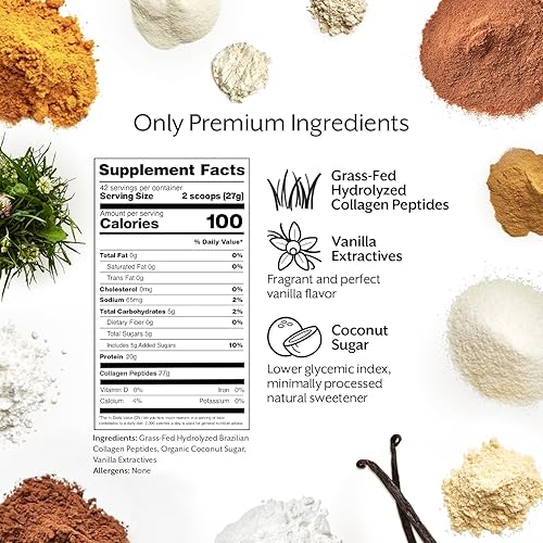 Vista 8 de Suplemento de proteína de suero de leche, sabor vainilla de ProMix, 2.5LB_unflavored_collagen_peptides, 1, 1