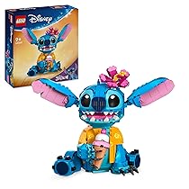 LEGO | Disney Stitch Giocattolo – Personaggio da Esposizione con Cono Gelato e Fiore Decorativo – Giochi di Natale – Regalo per Bambine, Bambini e Fan del Film Lilo e Stitch da 9 Anni in su – 43249