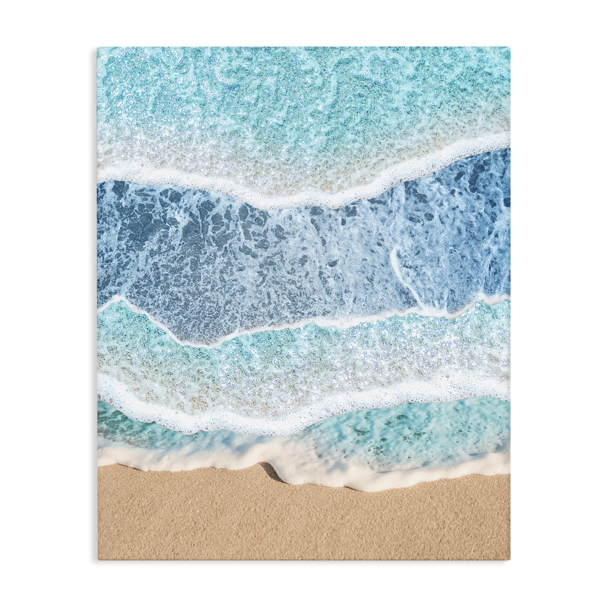 Stupell Industries Unframed 'Overlapping Shore Waves'| Canvas Art