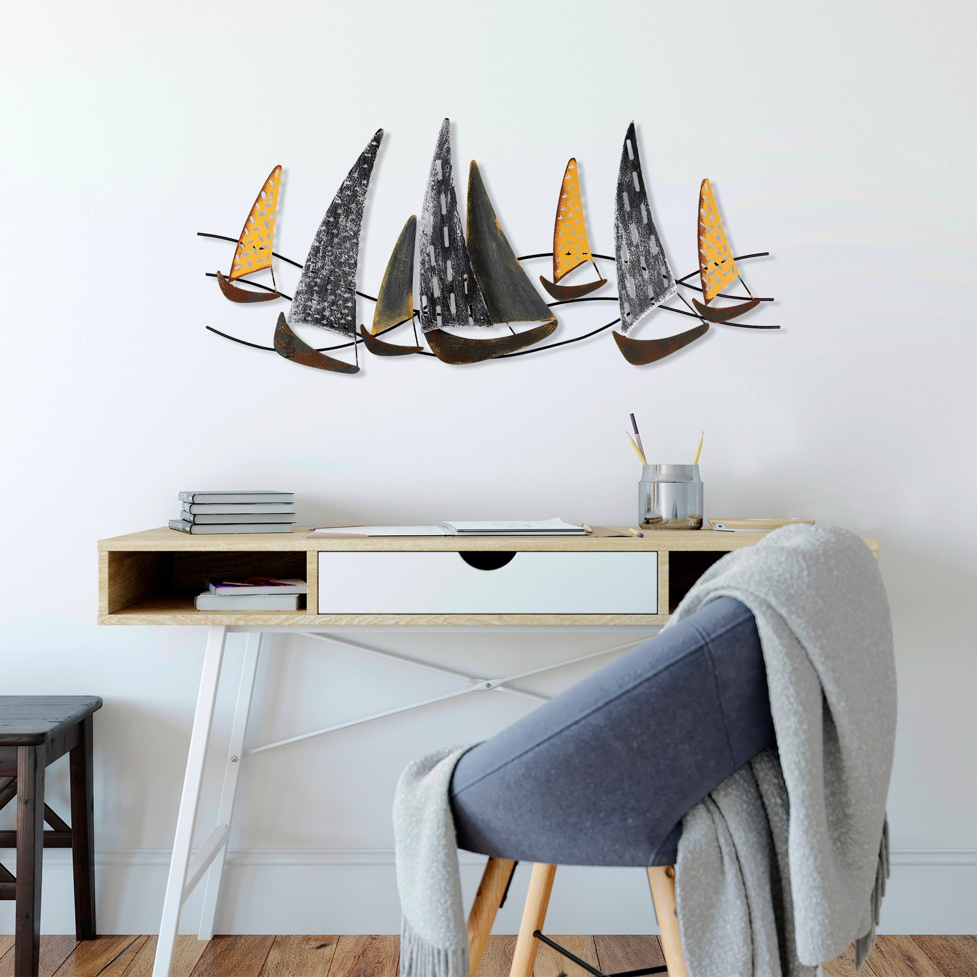 Idée cadeau amateurs d'art accessoire mural métal fait main