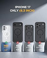 Vista 590 de Miracase Funda magnética para iPhone 14 de 6.1 pulgadas, protector de pantalla de vidrio templado integrado + protector de lente, compatible