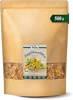 Biojoy Fleurs de Calendula séchées BIO (500 g), entières et sans additifs (Calendula officinalis L.)