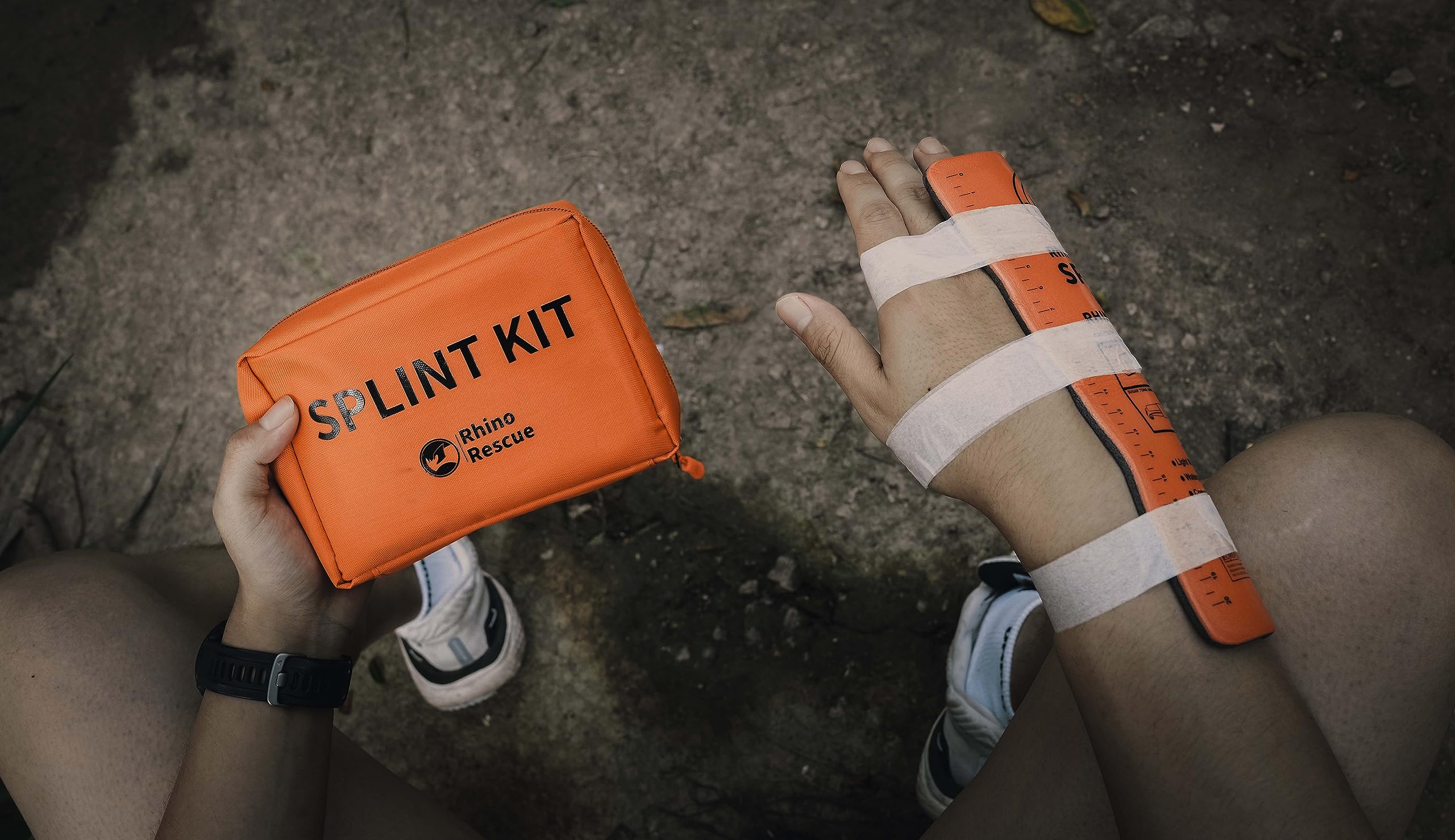 RHINO RESCUE Kit Di Stecche Riutilizzabili Per Primo Soccorso – 4 Misure Per Dita E Nocche, Morbido E Traspirante - 2