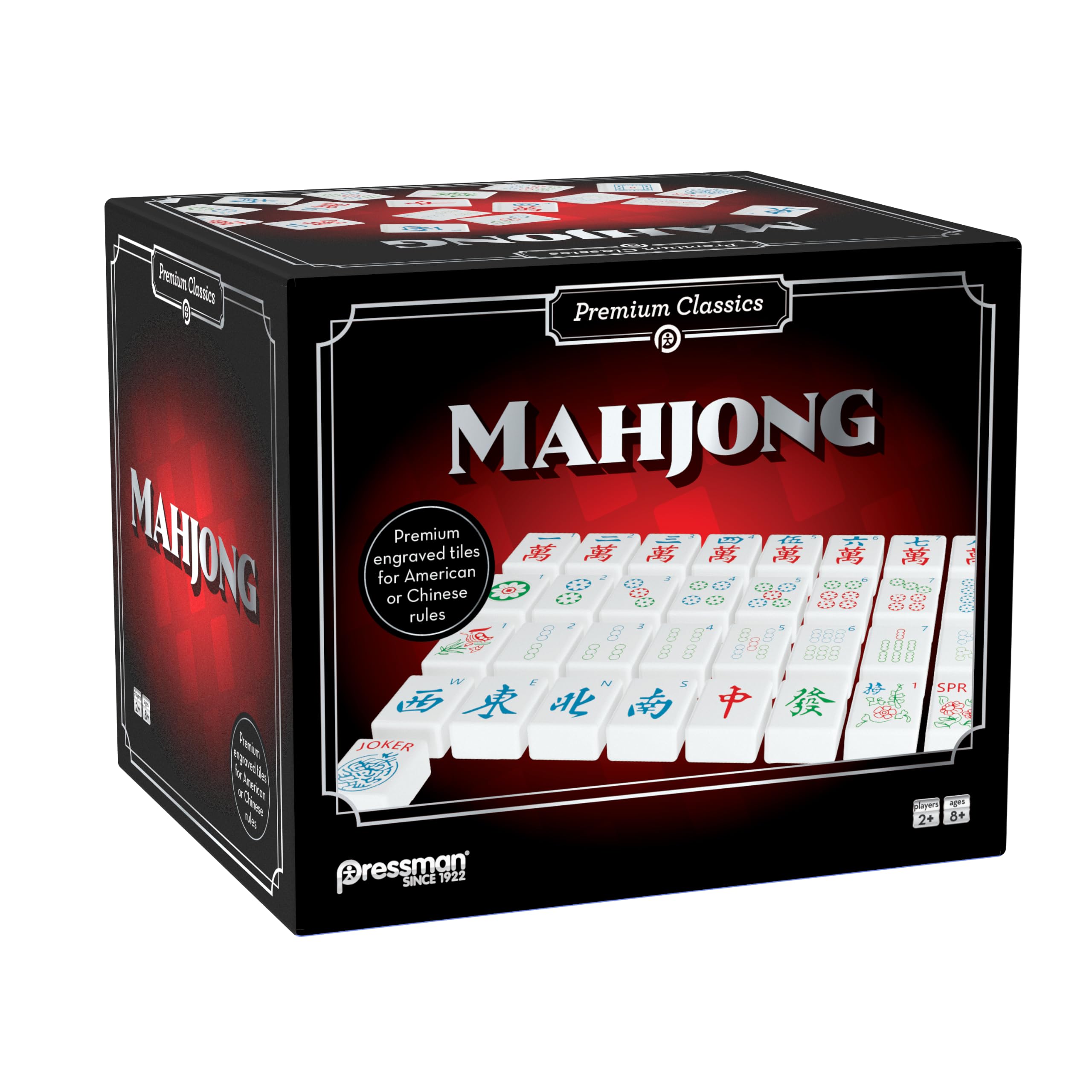 Pressman Premium Classic Mahjong | Gioco di strategia piastrelle | 2+ giocatori, età 8+