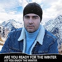 Vista 24 de Diadema calentadora de orejas de invierno para mujeres y hombres, orejeras térmicas elásticas de forro polar para correr, senderismo, esquí