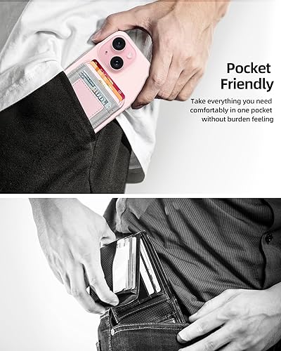 Miniatura 163 de ExtreLife Magsafe Wallet, cartera magnética más fuerte para iPhone 17/16/15/14/13/12, para tarjetero Magsafe con 2 ranuras para tarjetas, bloqueo