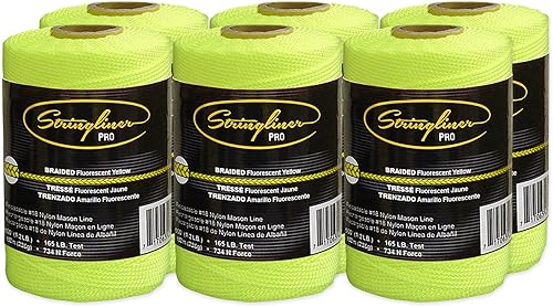 Miniatura 4 de Paquete de contratista de rollo de repuesto trenzado Mason Line de 1,000 pies - Negro/Naranja (paquete de 6) - SL35791CPK, 1000