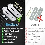 BlueStars Ultra Durable DD94-01002A Kit d'assemblage de lave-vaisselle (2 Supports de montage & 6 Vis de montage)